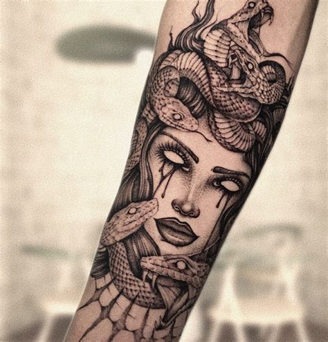 medusa tattoo for female.